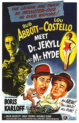 Poster de Abbott y Costello contra el Dr. Jekyll y Mr. Hyde