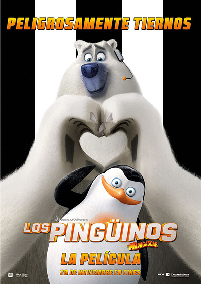 Imagen de Los Pingüinos de Madagascar. La Película (Cartel personajes español)