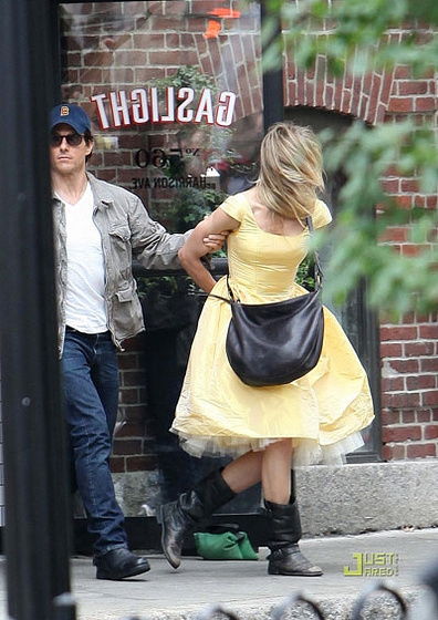 Tom Cruise y Cameron Diaz en Noche y día (Rodaje)
