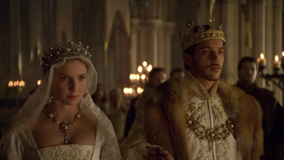 Jonathan Rhys-Meyers y Annabelle Wallis en Los Tudor