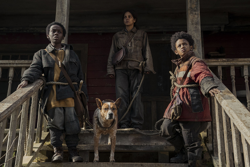 Halle Berry, Anthony B. Jenkins y Percy Daggs IV en Nunca te sueltes