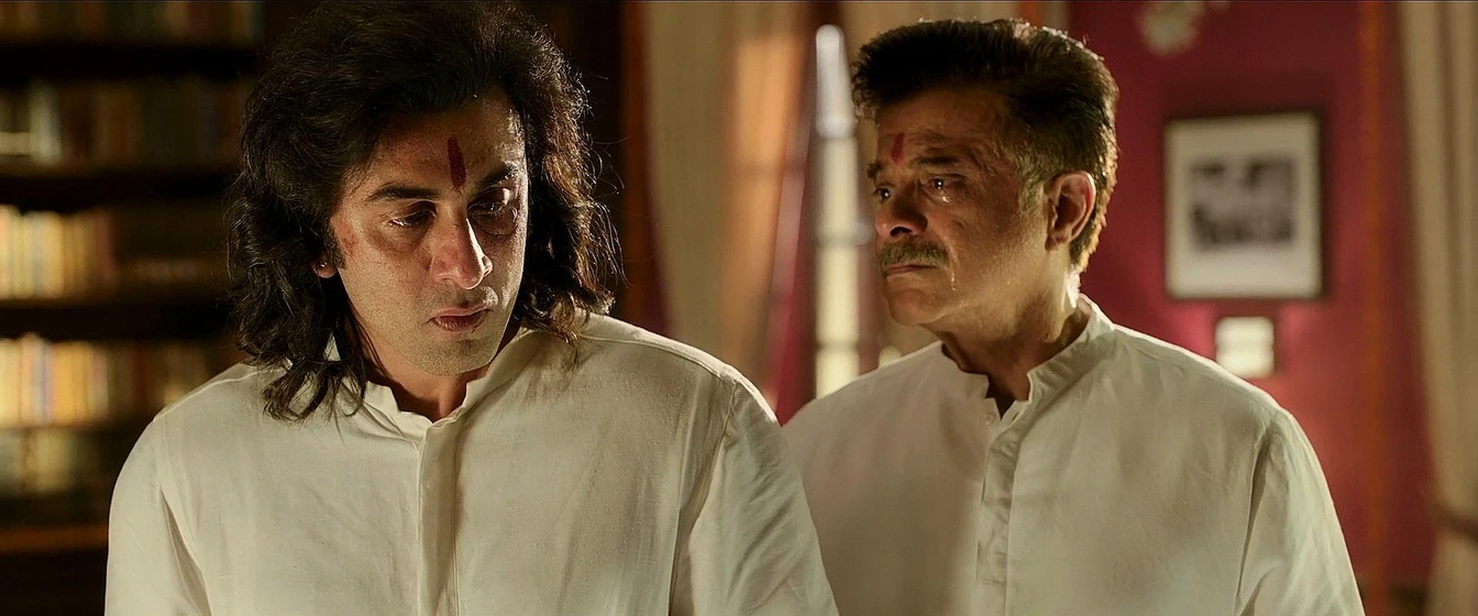 Anil Kapoor y Ranbir Kapoor en animal-2023
