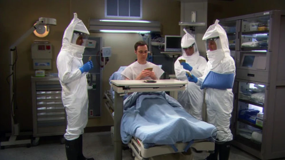 Johnny Galecki, Simon Helberg, Jim Parsons y Kunal Nayyar en The Big Bang Theory