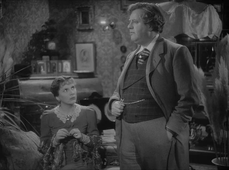 Frank Pettingell y Diana Wynyard en luz-de-gas