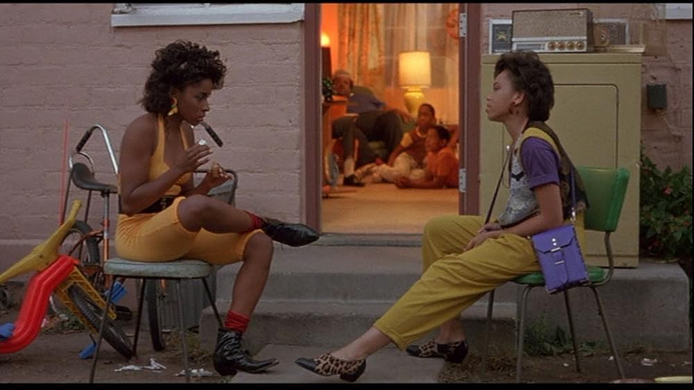 Tisha Campbell y A.J. Johnson en house-party-1990