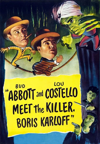 Poster de Abbott y Costello contra el asesino