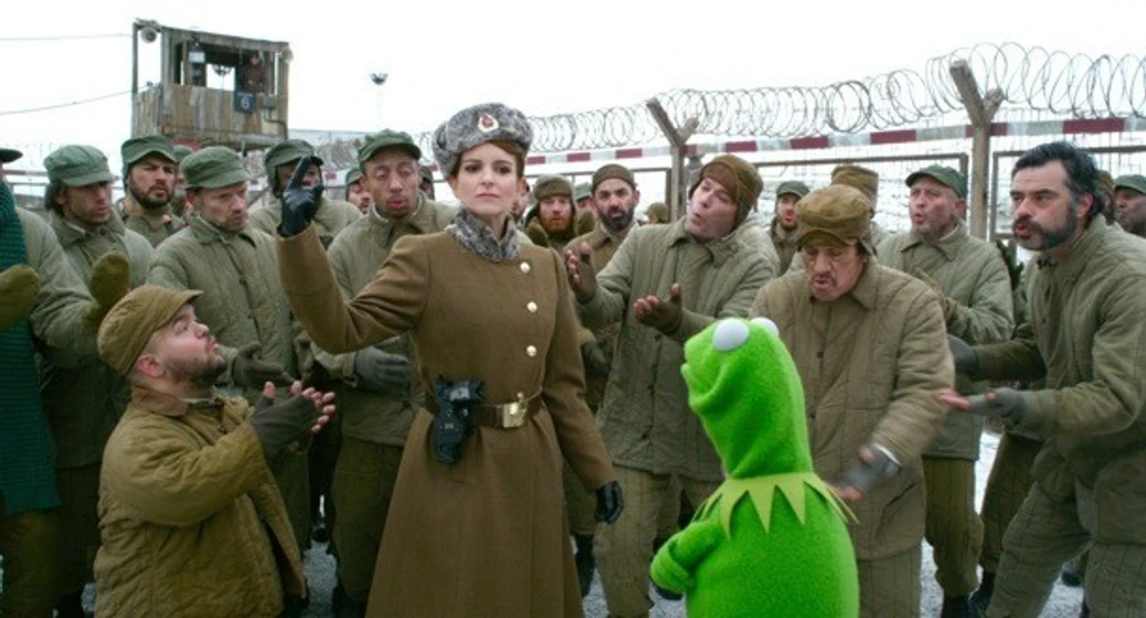 Tina Fey en el-tour-de-los-muppets
