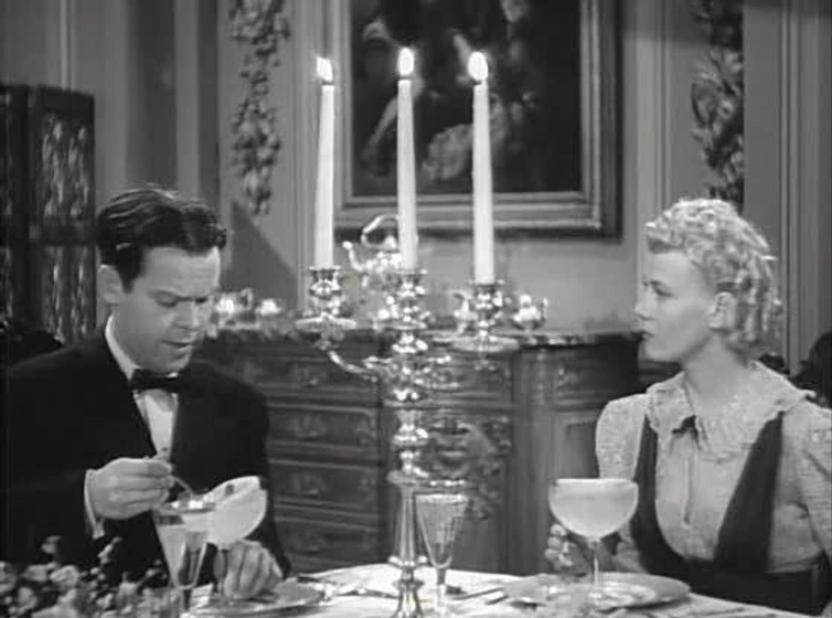 Arthur Lake y Penny Singleton en blondie-has-servant-trouble
