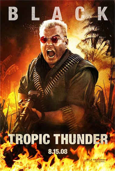 Imagen de Tropic Thunder. ¡Una Guerra Muy Perra! (Cartel)