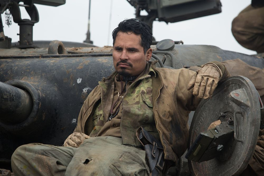 Michael Peña en Corazones de acero