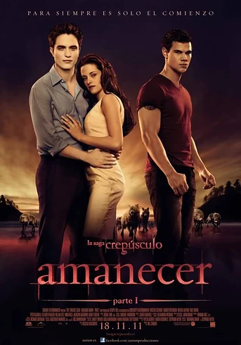 Poster de La Saga Crepúsculo: Amanecer - Parte 1