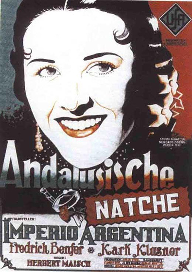 Imagen de Noches en Andalucía (Cartel alemán)