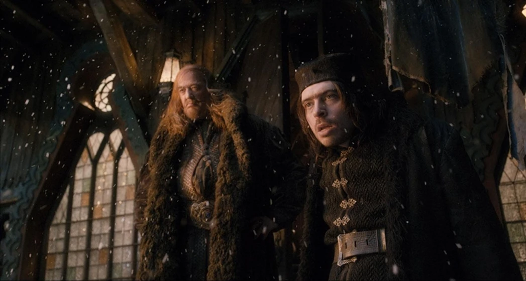 Stephen Fry y Ryan Gage en el-hobbit-la-desolacion-de-smaug