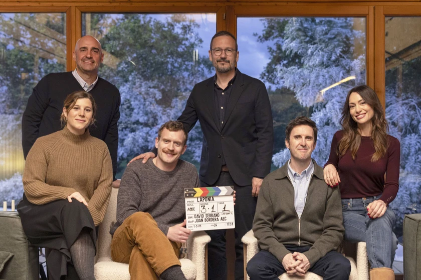 Natalia Verbeke, David Serrano, Julián López, Javier Méndez, Ángela Cervantes y Vebjørn Enger en laponia (Presentación)