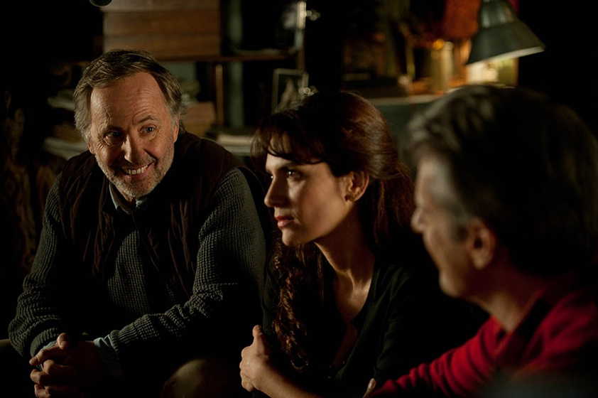 Lambert Wilson, Fabrice Luchini y Maya Sansa en Molière en Bicicleta