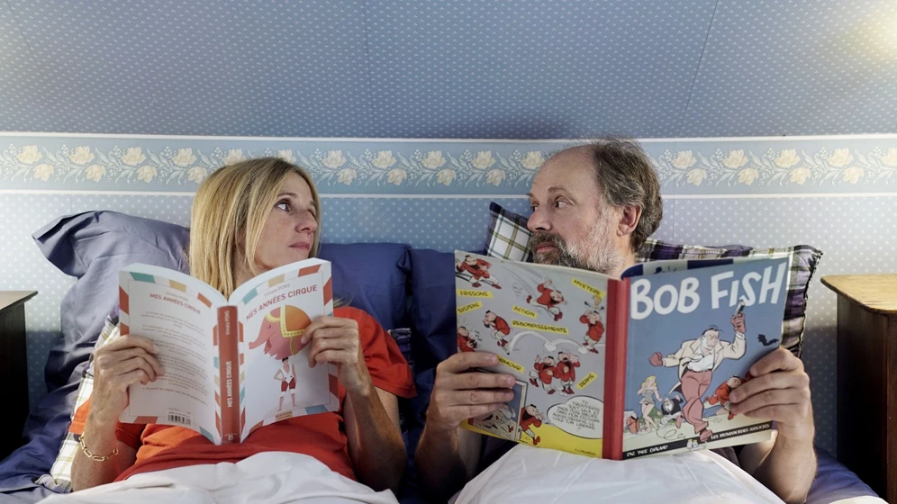 Sandrine Kiberlain y Denis Podalydès en el-barco-del-amor