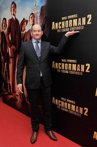 David Koechner en Los Amos de la Noticia (Premiere en Dublin. Diciembre 2013)