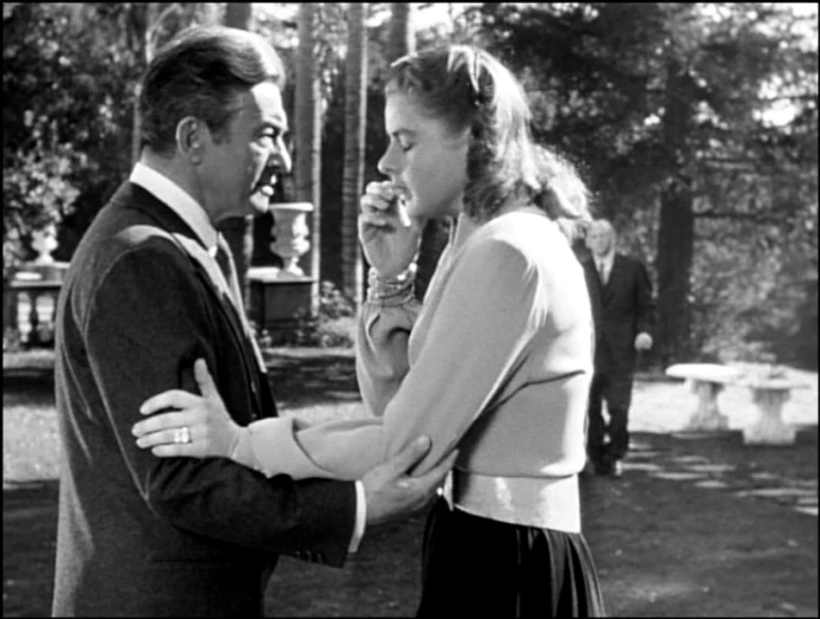 Ingrid Bergman y Claude Rains en encadenados