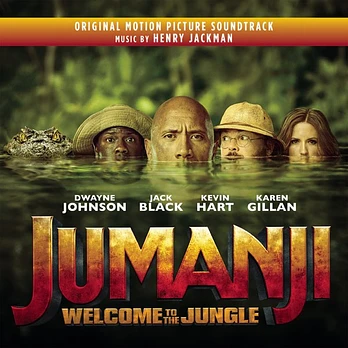 Carátula de la banda de sonido de Jumanji. Bienvenidos a la Jungla