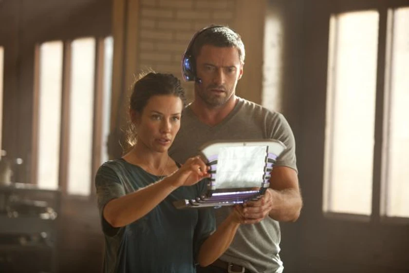 Hugh Jackman y Evangeline Lilly en Acero puro