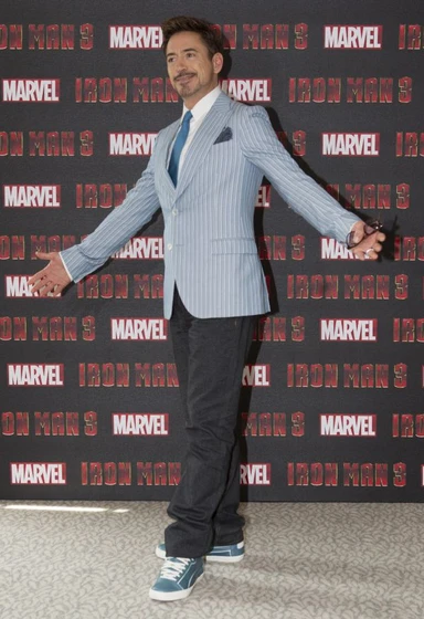 Robert Downey Jr. en iron-man-3 (Photocall en Londres. Abril 2013)
