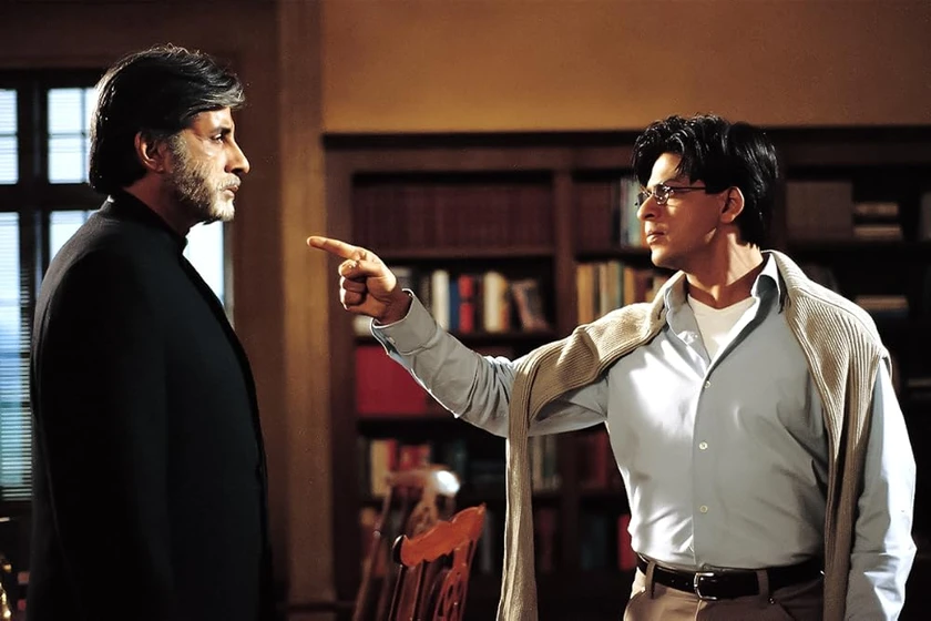 Shah Rukh Khan y Amitabh Bachchan en mohabbatein