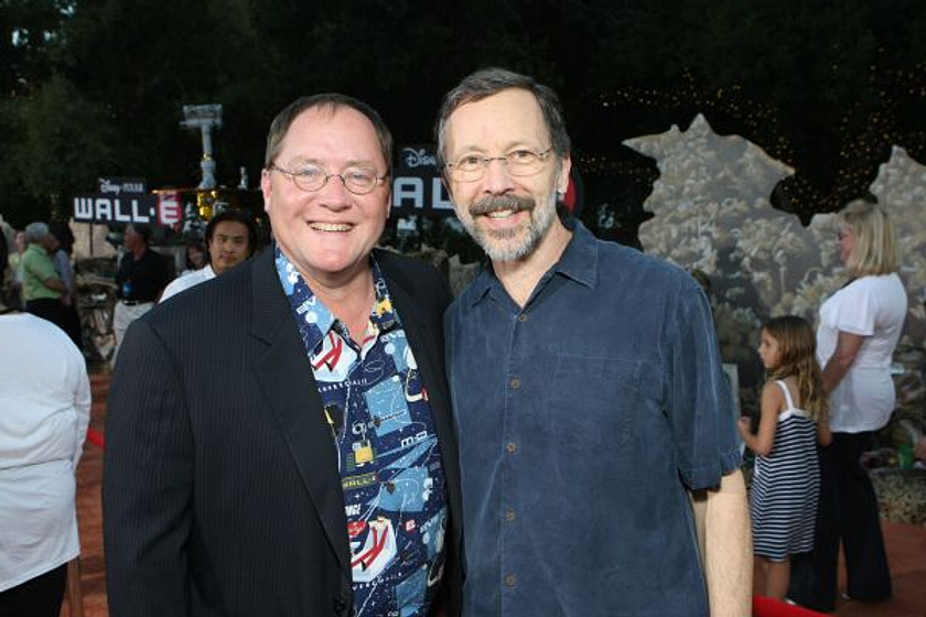 John Lasseter y Ed Catmull en WALL·E: Batallón de Limpieza (Premiere en Los Angeles (Junio 2008))