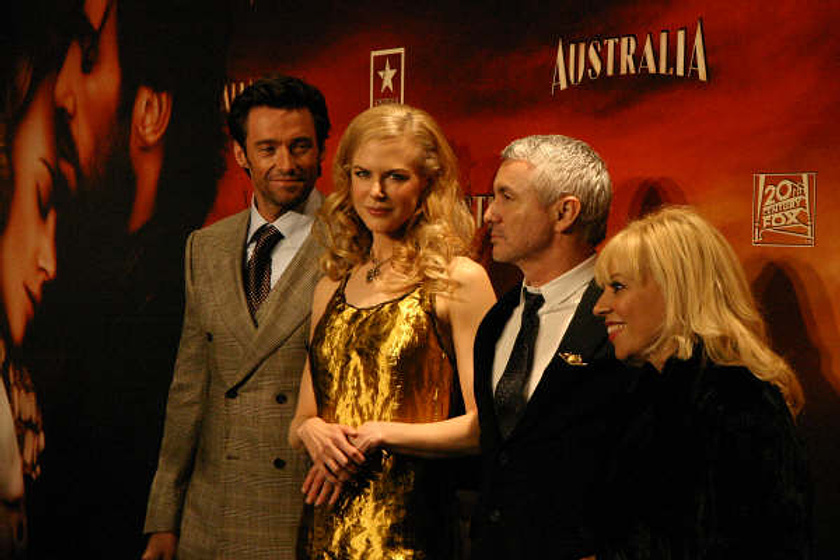 Nicole Kidman, Hugh Jackman y Baz Luhrmann en Australia (Photocall en Madrid. Diciembre 2008)