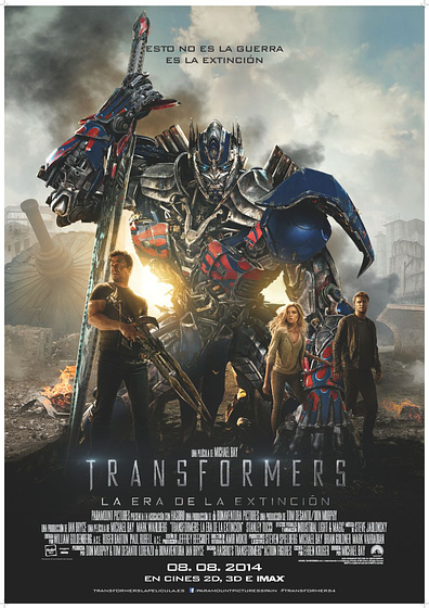 Imagen de Transformers: La Era de la Extinción (Cartel final español)