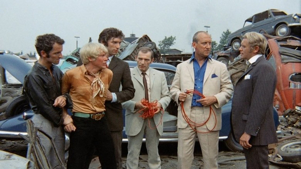 Horst Frank, Karl Lieffen, Will Danin, Horst Hesslein, Gernot Endemann y Jürgen Lier en The Angels of the Street