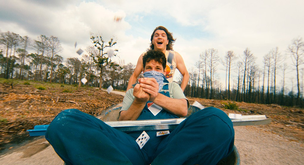 Emile Hirsch y Paul Rudd en Prince Avalanche
