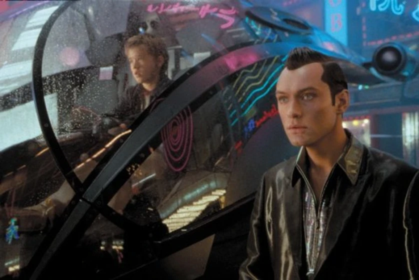 Jude Law y Haley Joel Osment en a-i-inteligencia-artificial