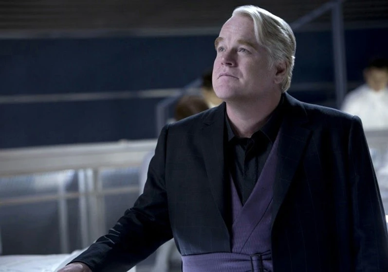 Philip Seymour Hoffman en Los Juegos del Hambre. En Llamas