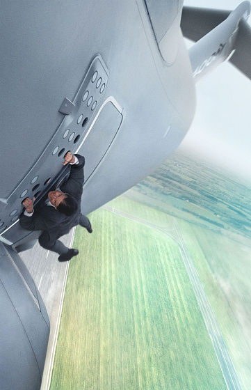 Tom Cruise en Misión: Imposible. Nación secreta