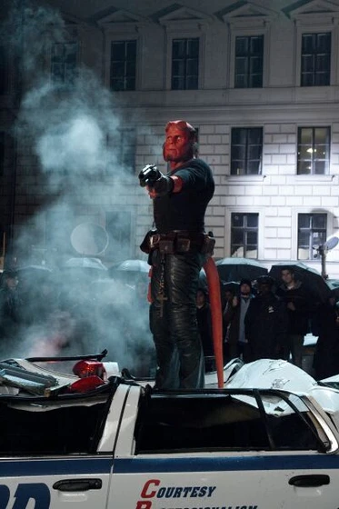 Ron Perlman en Hellboy II: El Ejército Dorado