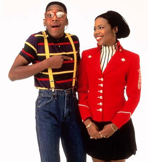 Kellie Shanygne Williams y Jaleel White en Cosas de casa