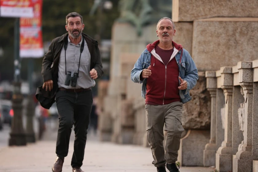 Javier Gutiérrez y Luis Zahera en pajaros