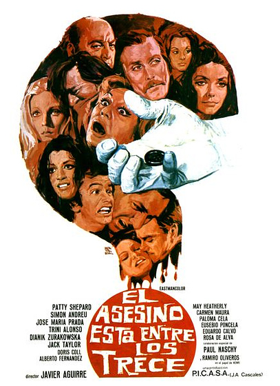 Imagen de El asesino está entre los trece (Cartel)