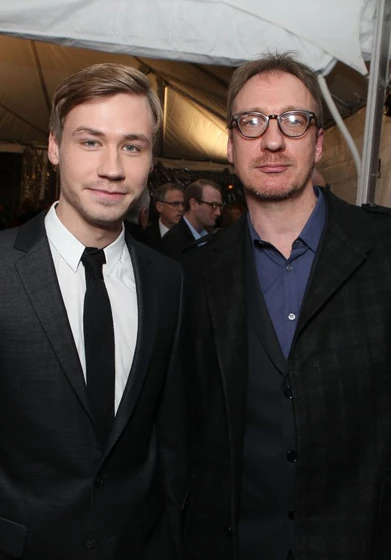 David Thewlis y David Kross en war-horse-caballo-de-batalla (Premiere en New York. Diciembre 2012)