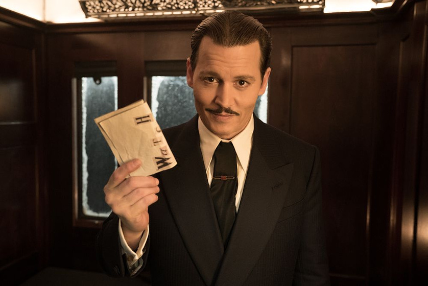 Johnny Depp en Asesinato en el Orient Express