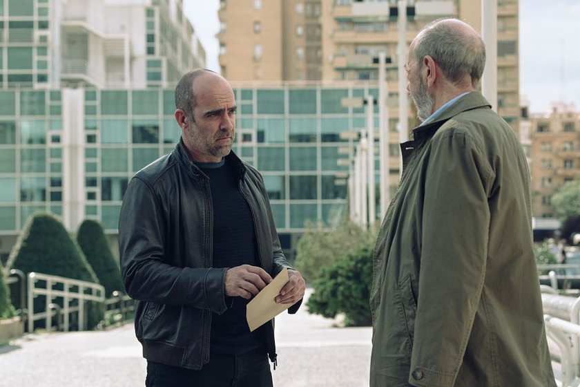 Luis Tosar y Miguel Rellán en Código Emperador