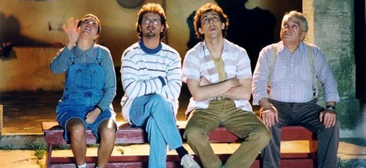 Massimo Ceccherini, Barbara Enrichi, Sergio Forconi y Leonardo Pieraccioni en el-ciclon