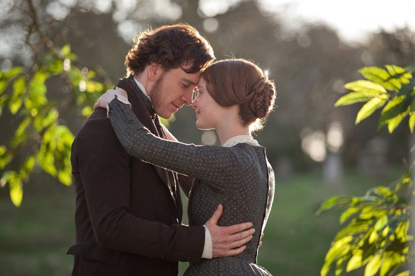 Michael Fassbender y Mia Wasikowska en Jane Eyre