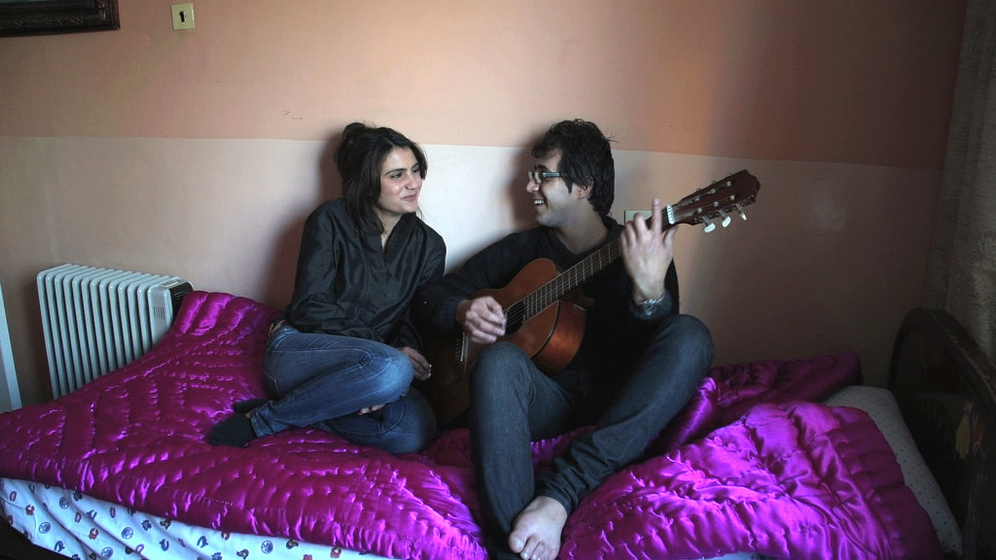 Wajma Bahar y Mustafa Abdulsatar en Wajma (una historia afgana de amor)