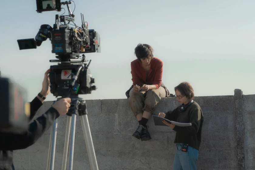 Alba Flores y Lucía Casañ Rodríguez en bypass-2026 (Rodaje)