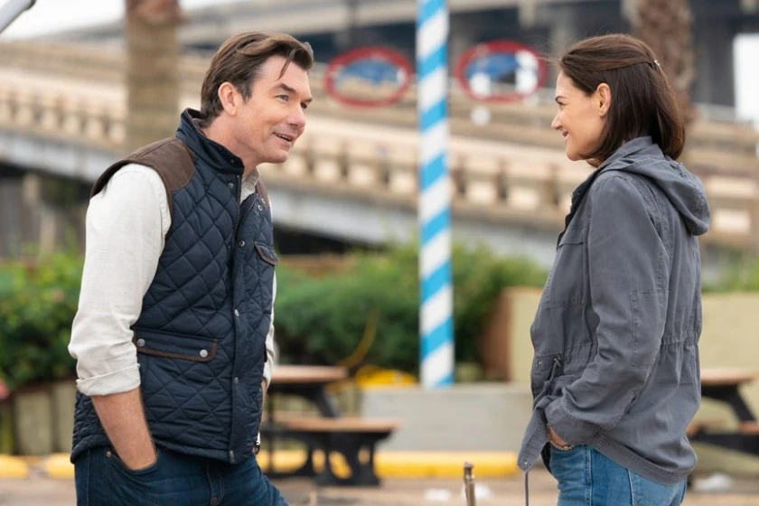 Jerry O'Connell y Katie Holmes en el-secreto