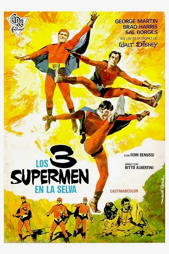 Poster de Los Tres Supermen en la Selva