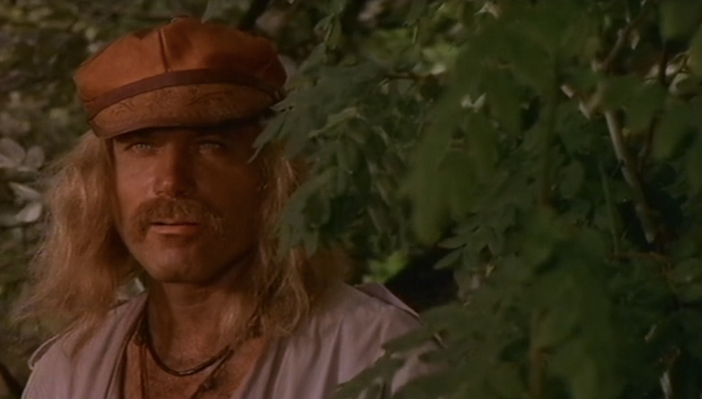 Franco Nero en El Cazador de Tiburones
