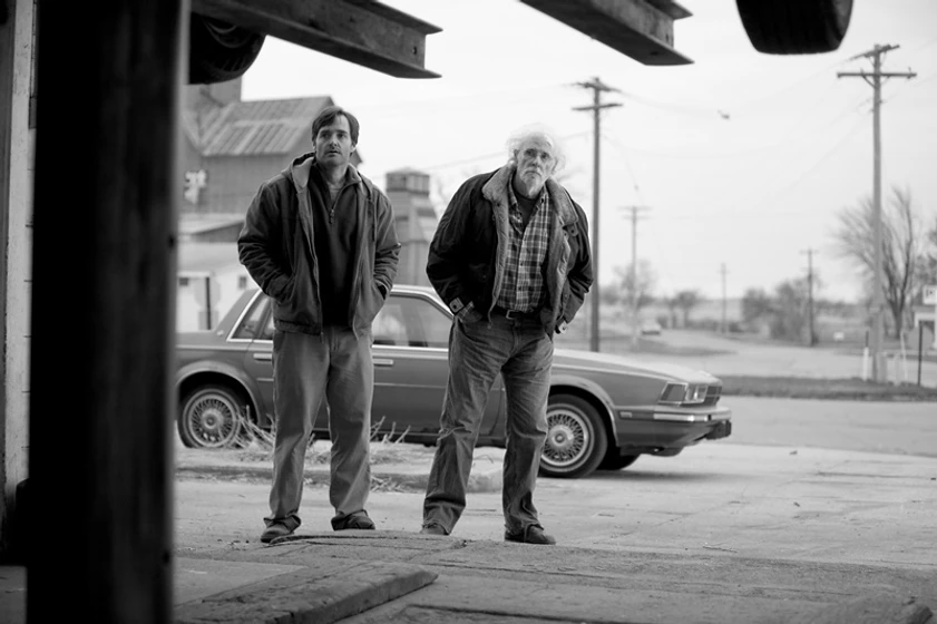 Bruce Dern y Will Forte en nebraska