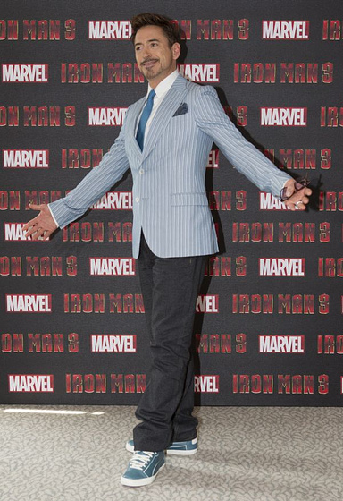 Robert Downey Jr. en Iron Man 3 (Photocall en Londres. Abril 2013)